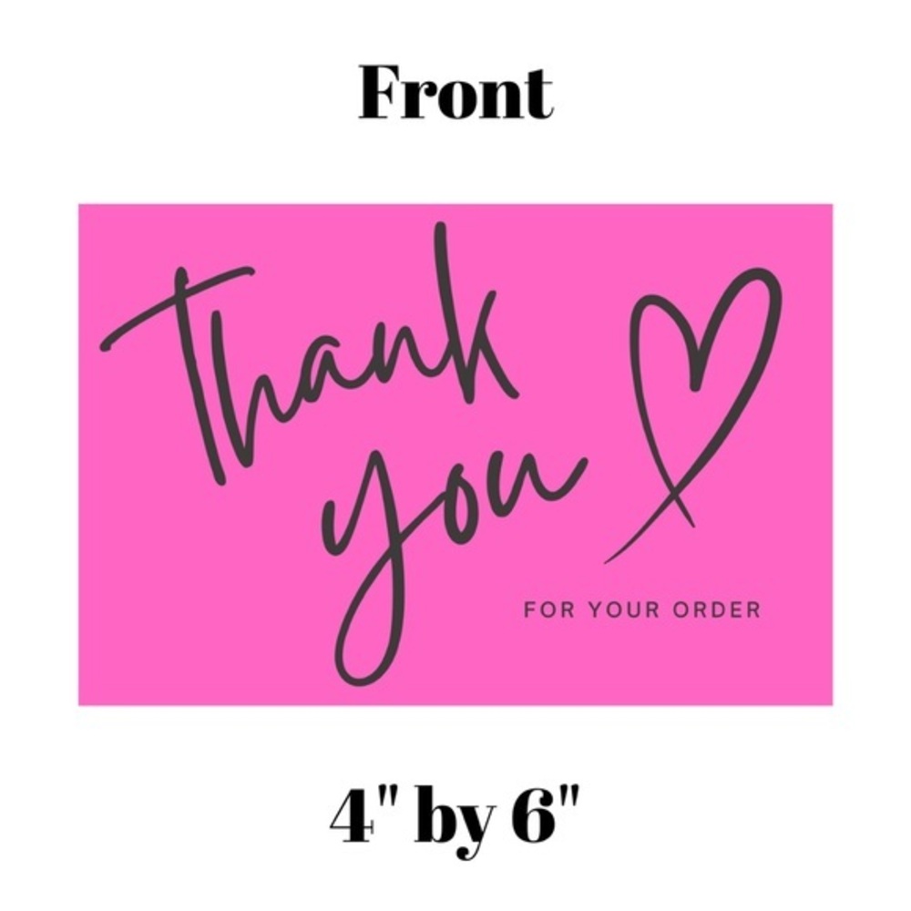 Set of 10 Thank You Postcard